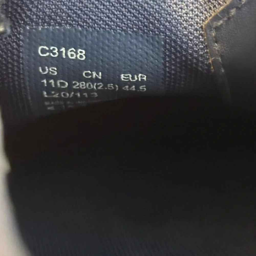 Navy‎ blue Coach suede flat Skate shoes